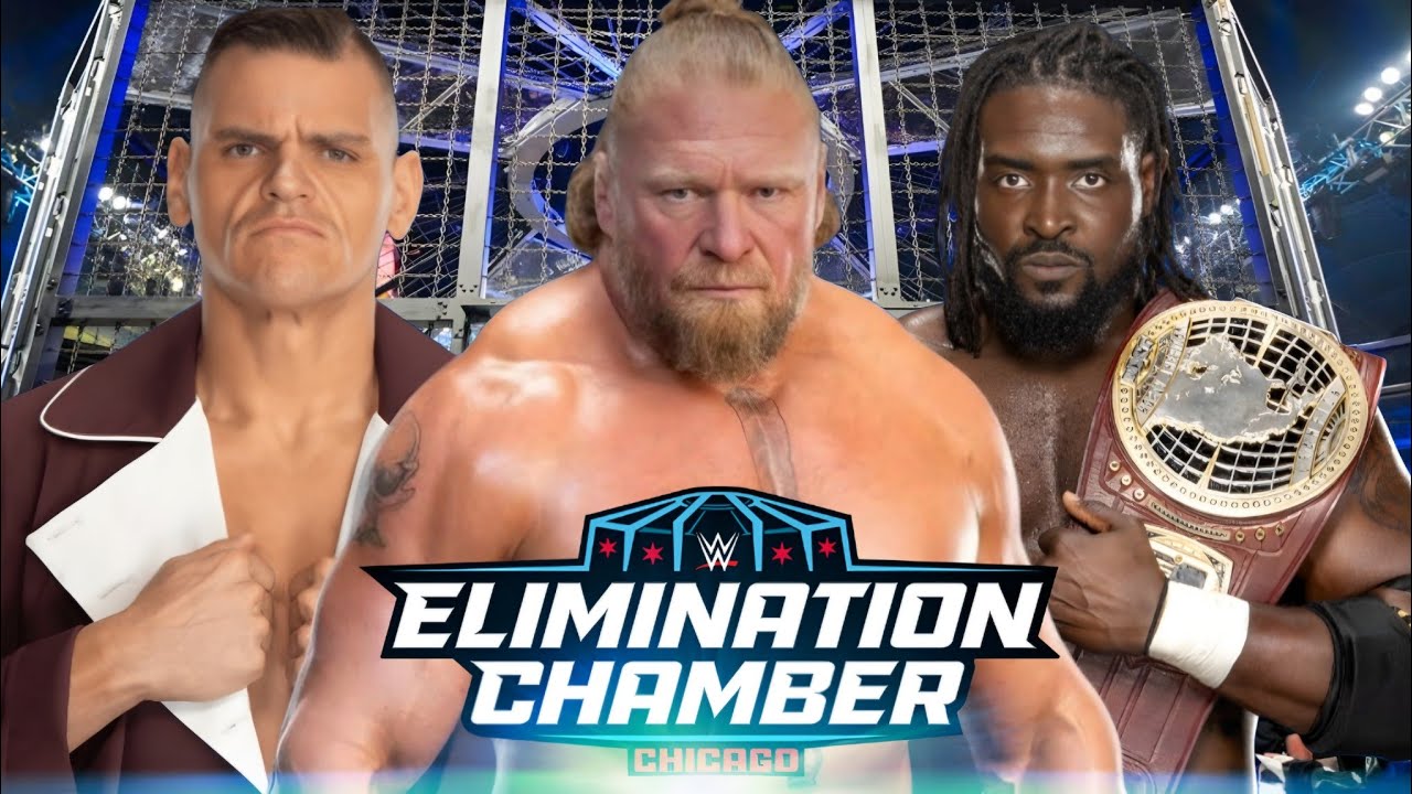 Brock Lesnar vs Oba Femi vs Gunther Triple Threat WWE Elimination Chamber 2026 - FULL MATCH