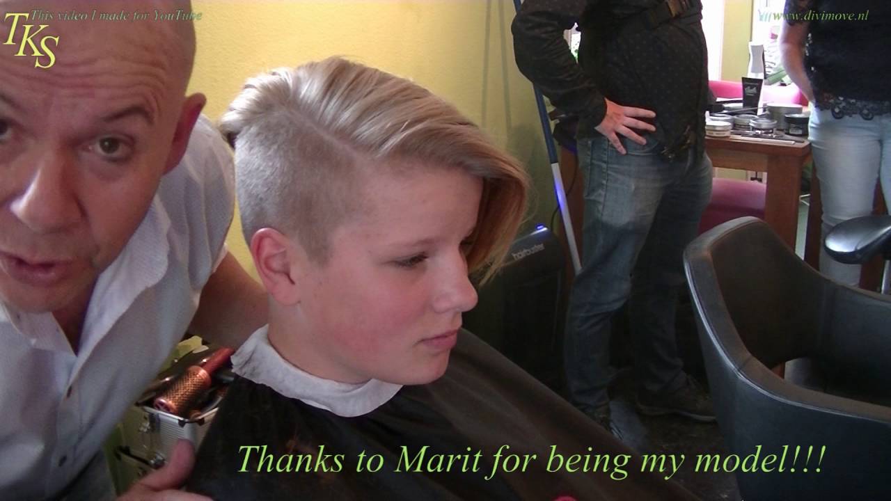 Twins sisters go for short Asymmetrical hairstye one with tattoo, by TKS
