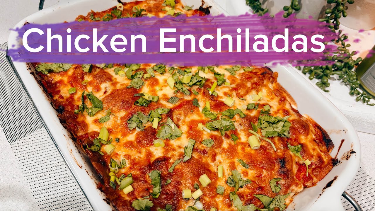 Easy Chicken Enchiladas Recipe | Cheesy & Delicious
