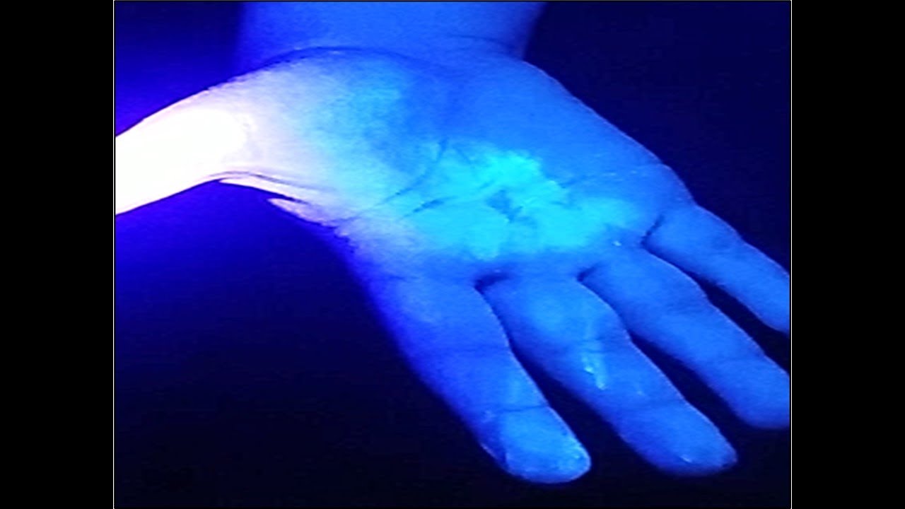 Working with Glo Germ Powder
