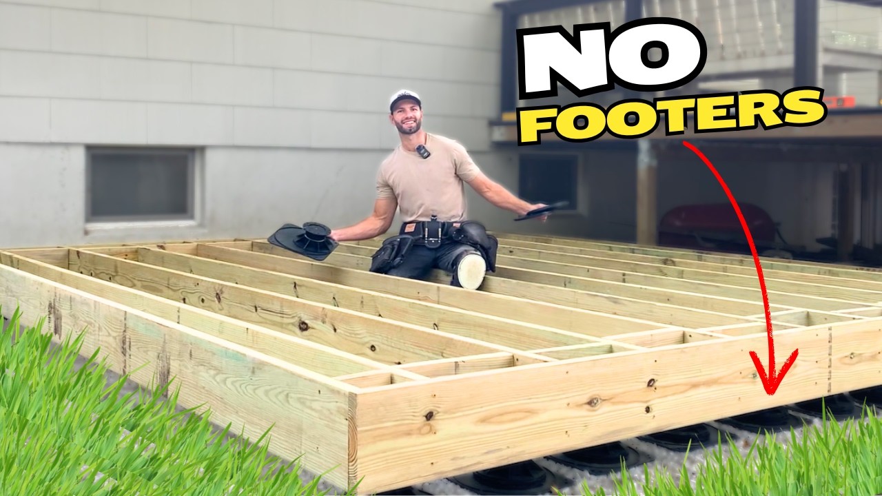 Easiest Deck That You Can Build by Yourself (No Permits, No Railing, & No Nonsense) - One Weekend