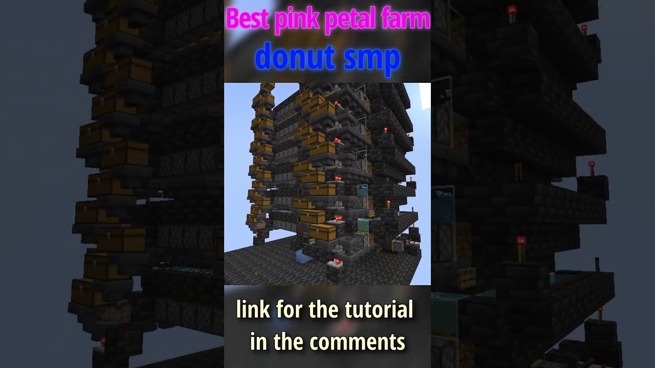 best pink petal farm on the donut smp #donutsmp