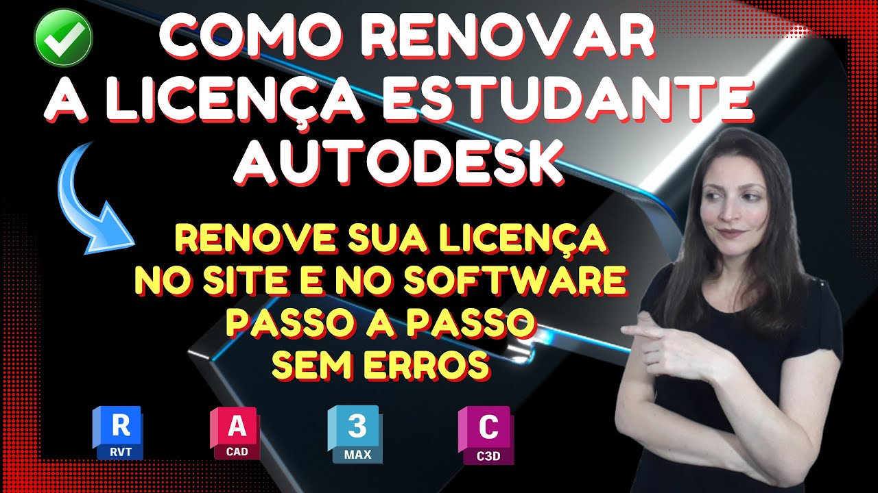 Como RENOVAR a LICENÇA de estudante AUTODESK no Site e no Software -  AutoCAD, Revit, 3DS Max - 2023