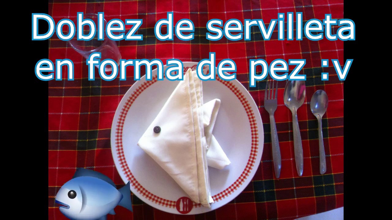 Doblez de servilletas - Pez