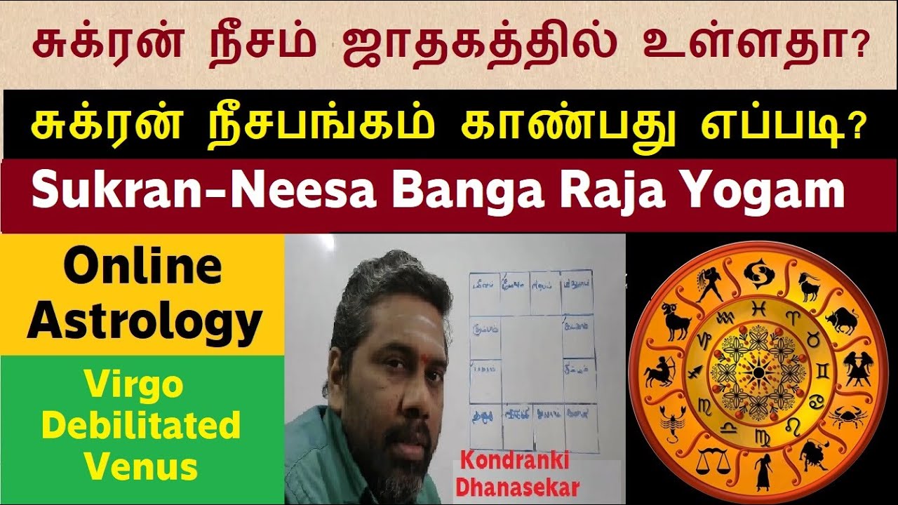 ஜாதகத்தில் சுக்ரன் நீசம் உள்ளதா ? சுக்ரன் நீச பங்க ராஜயோகம்  எப்படி காண்பது ? Debilitated Venus