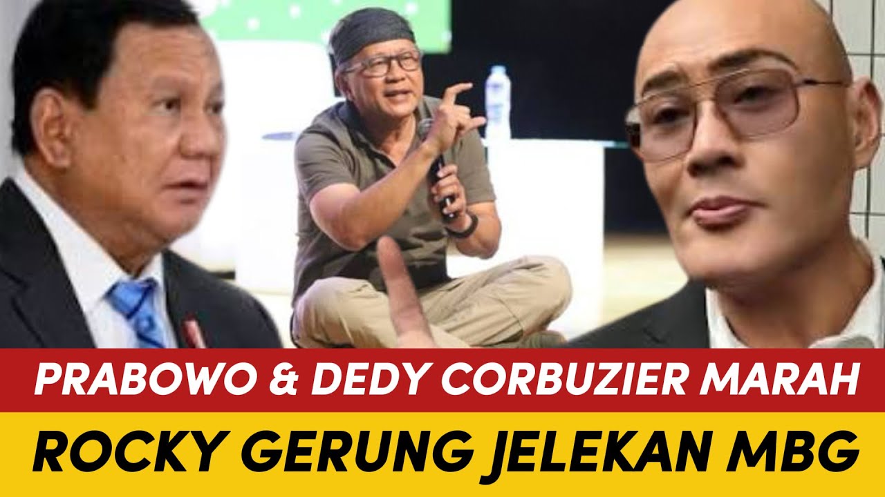 VIRAL, PRABOWO & DEDY CORBUZIER MARAH😱 ROCKY GERUNG MULAI SENGGOL MBG