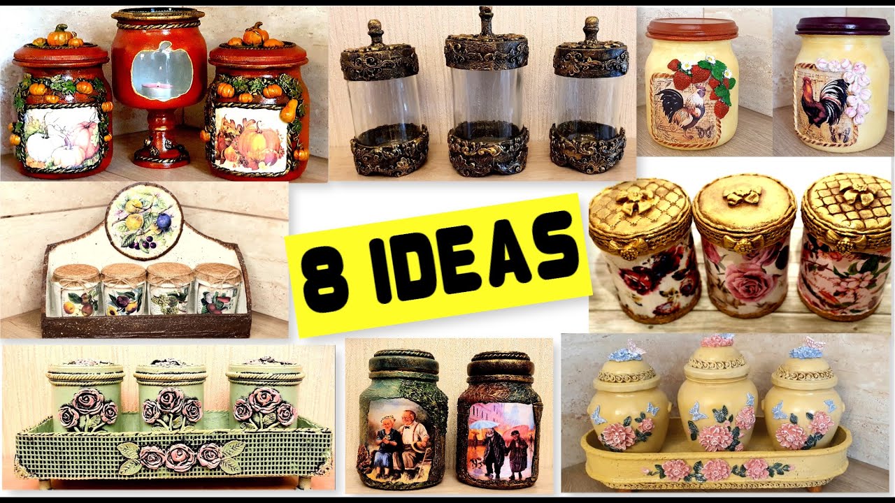 8 Amazing Diy Ideas for recycling jars | Home decor