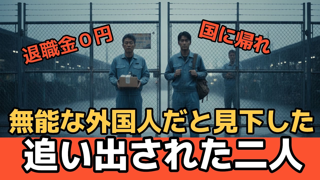 【スカッと】退職金0円で追い出された57歳。黒塗りの車列が工場に現れた理由