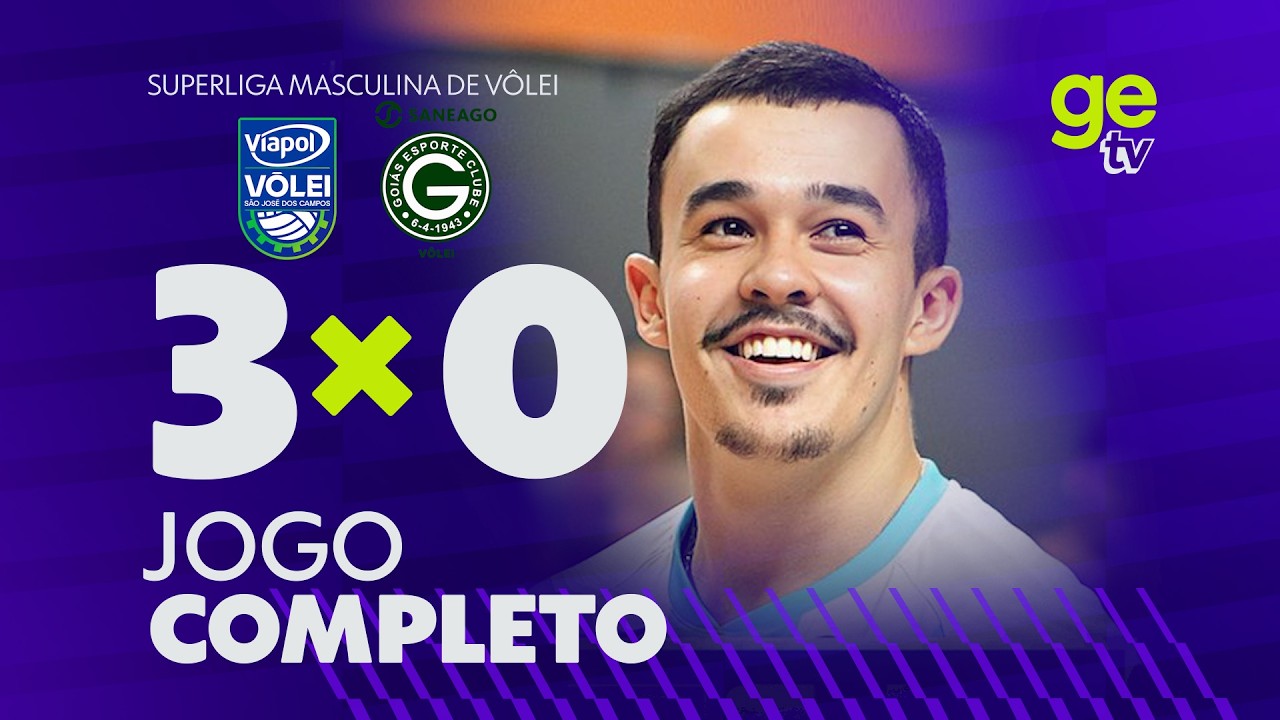 SÃO JOSÉ X GOIÁS | AO VIVO E COM IMAGENS | SUPERLIGA MASCULINA DE VÔLEI | ge tv