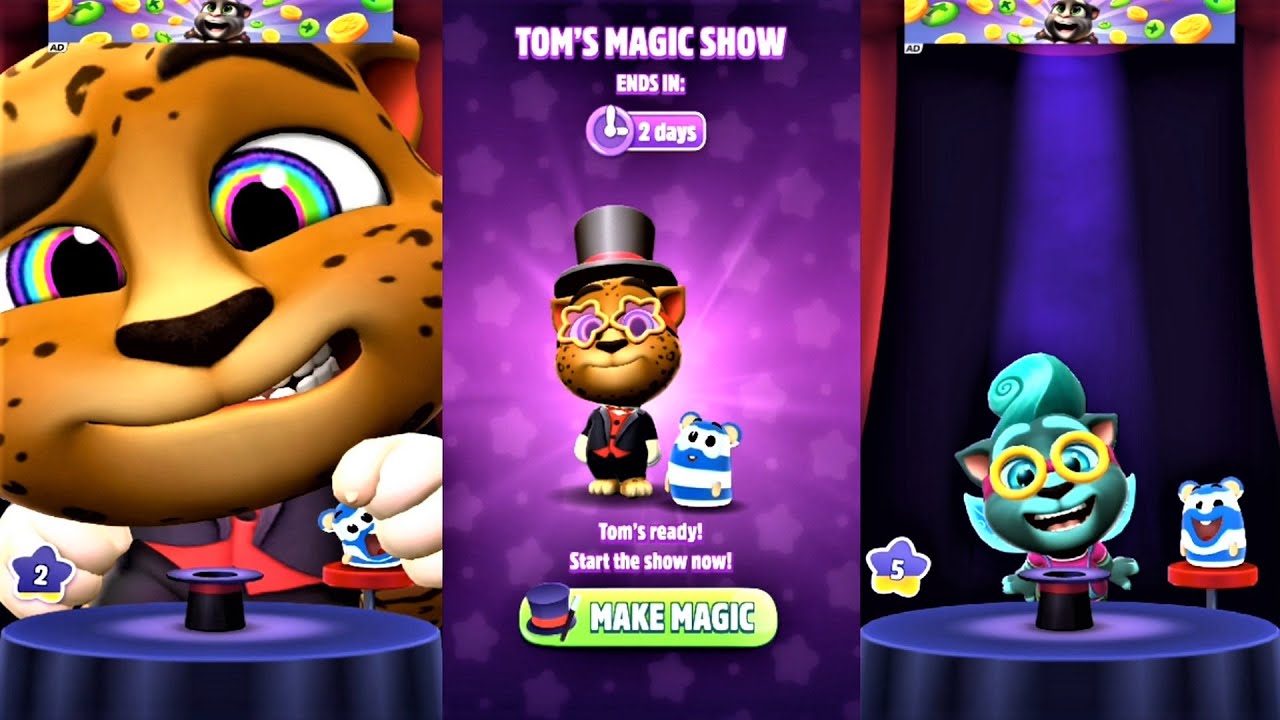 Tom's Magic Show | My Talking Tom 2 | iOS | Playthrough 2021