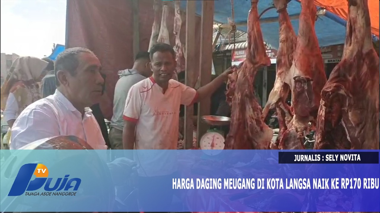 Harga Daging Meugang di Kota Langsa Naik ke Rp170 Ribu