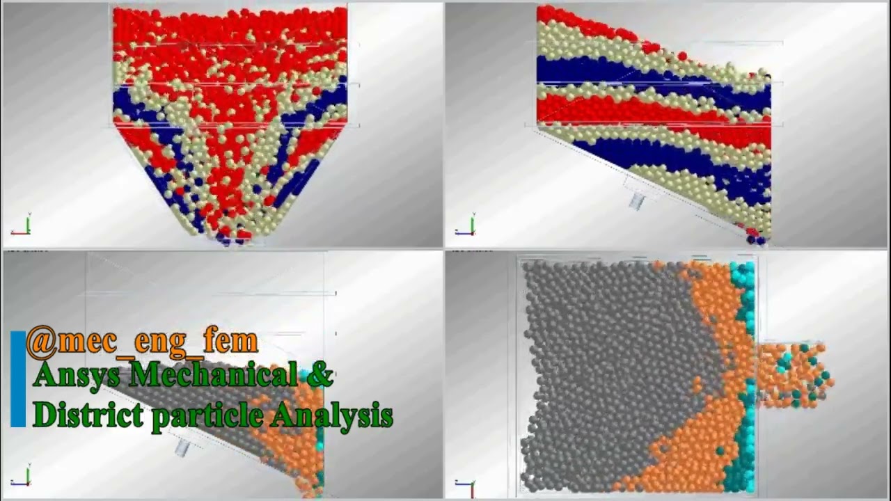 🎥 DEM Simulation of Fruit Flow in Hopper Feeder | Bulk Material Handling Analysis