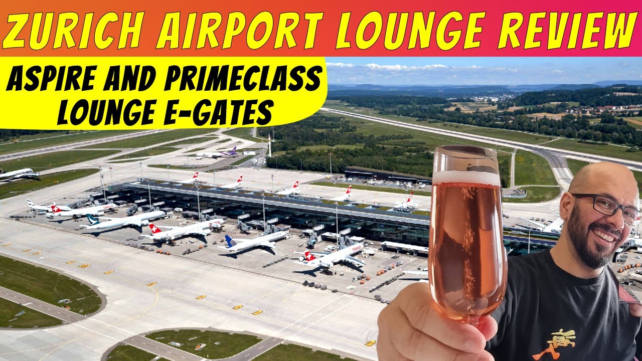 Обзор зала ожидания аэропорта Цюриха, выходы E: залы ожидания Aspire и Primeclass