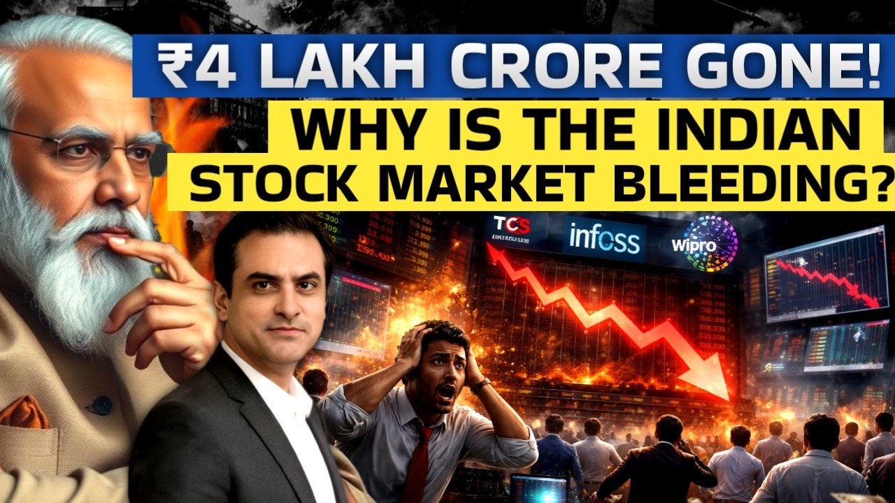 ₹4 LAKH CRORE GONE! Why is the Indian Stock Market bleeding? | CWSJ-3025 | Sumeet Jain