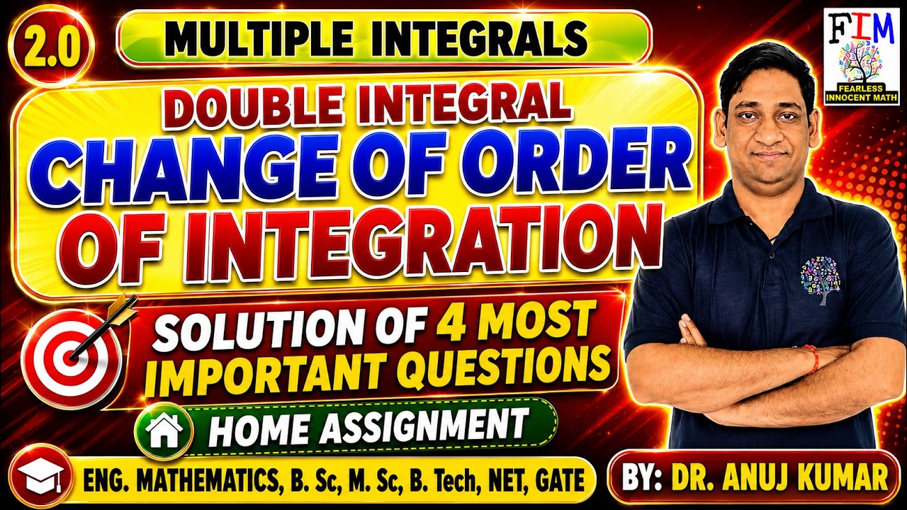 CHANGE OF ORDER OF INTEGARTION | ENGINEERING MATHS | DOUBLE INTEGRAL BY CHANGE OF ORDER | IMPORTANT