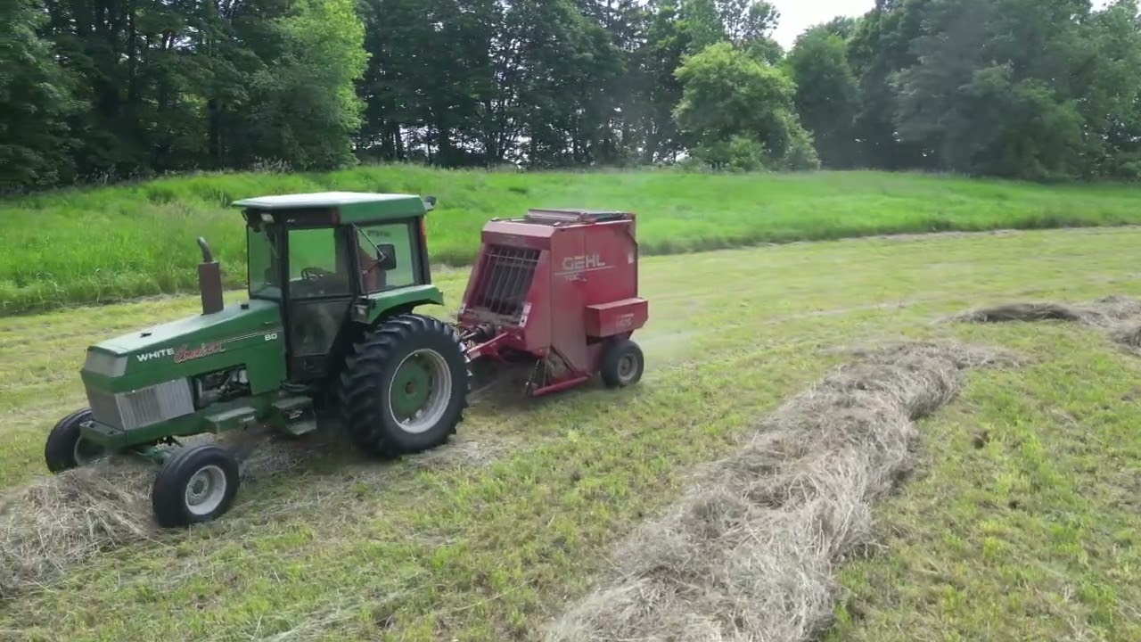 Making Circles of Hay, aka Round Baling