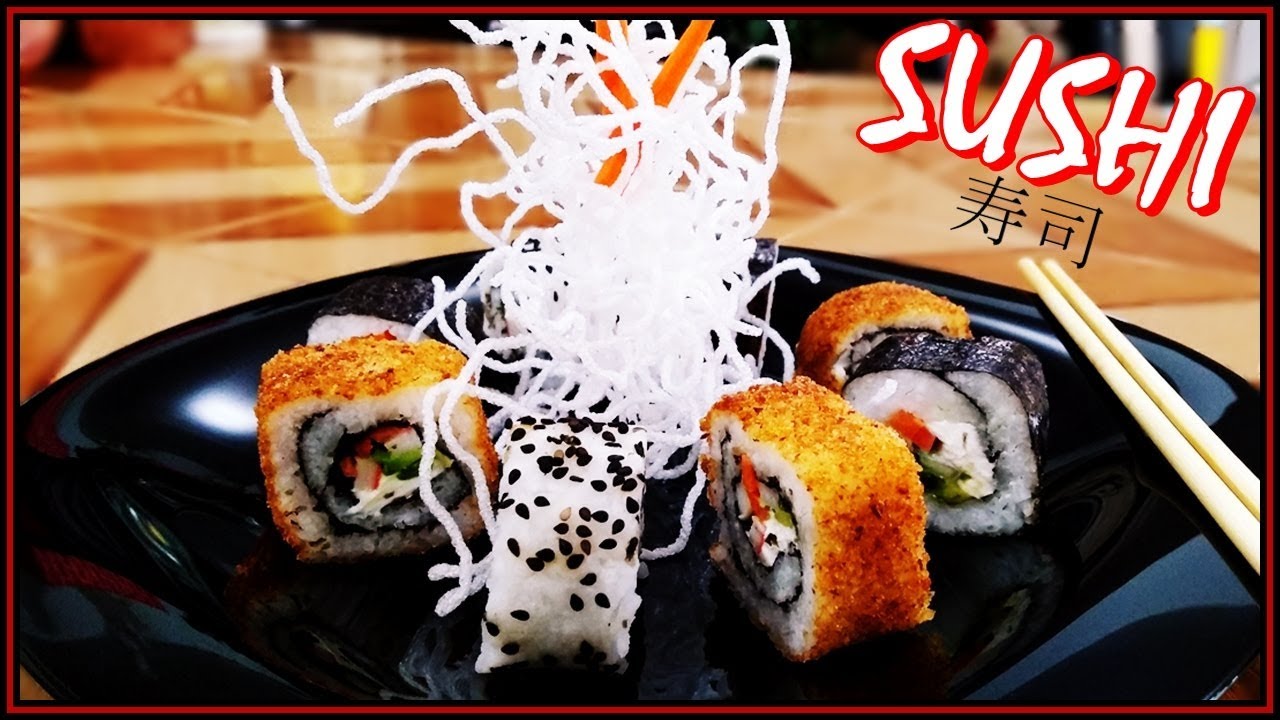 ❤️ SUSHI CON ARROZ NORMAL ❤️  | como hacer SUSHI fácil