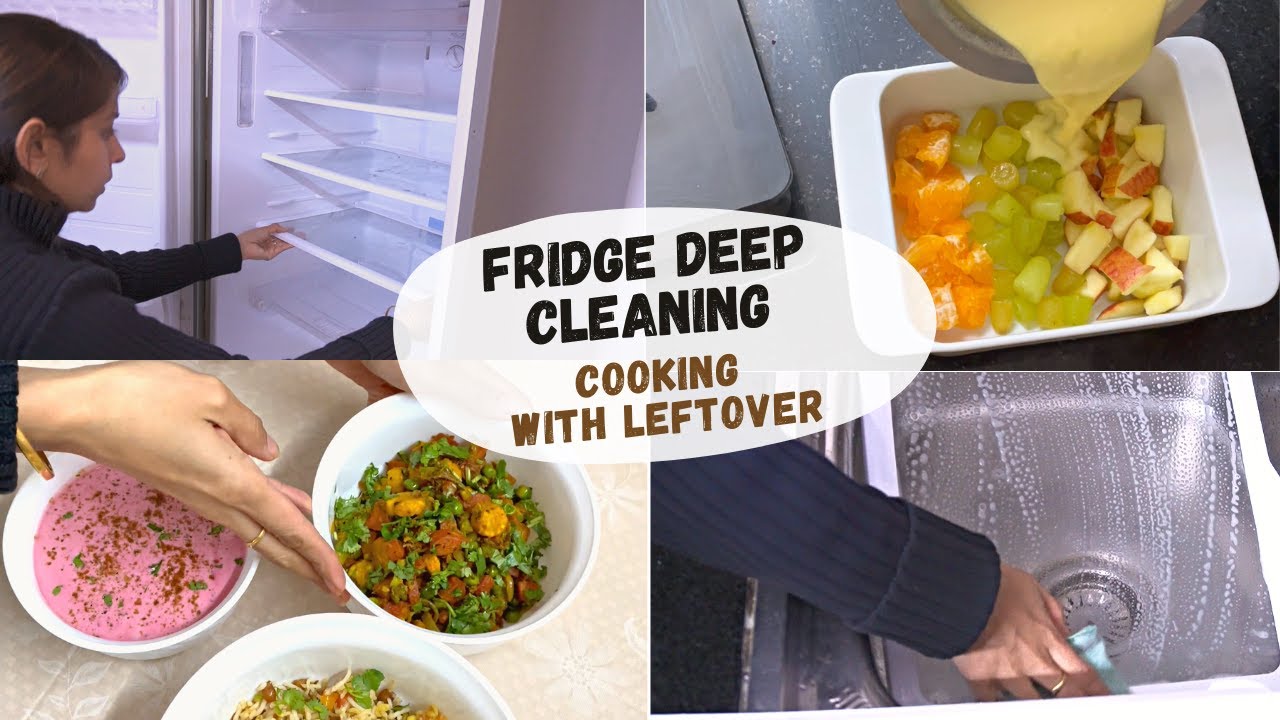 CLEANING FRIDGE & FRIDGE ORGANIZATION TIPS | Reducing food waste | Cooking with leftovers