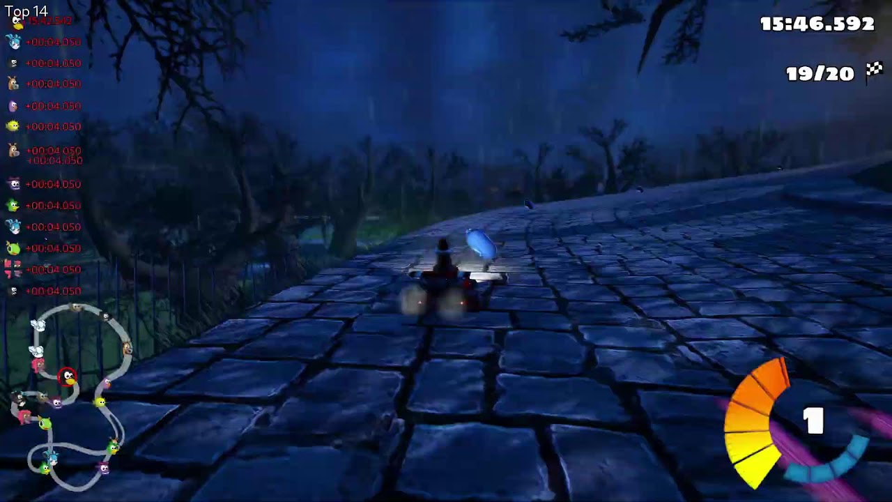 SuperTuxKart - Ravenbridge Mansion, 20 laps, expert