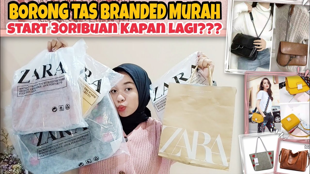 SHOPEE HAUL TAS BRANDED 30RIBUAN REALPICT SEMUA TERBARU 2021!!!!