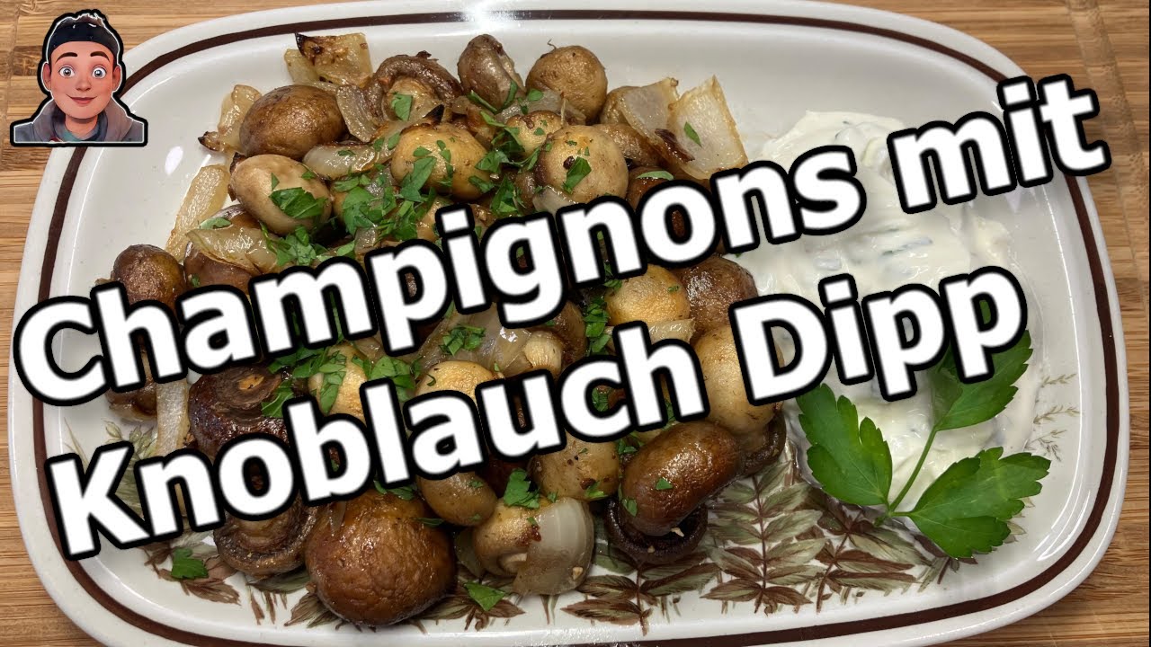 Champignons mit Knoblauch Dipp - Heißluftfritteuse COSORI Turbo Blaze