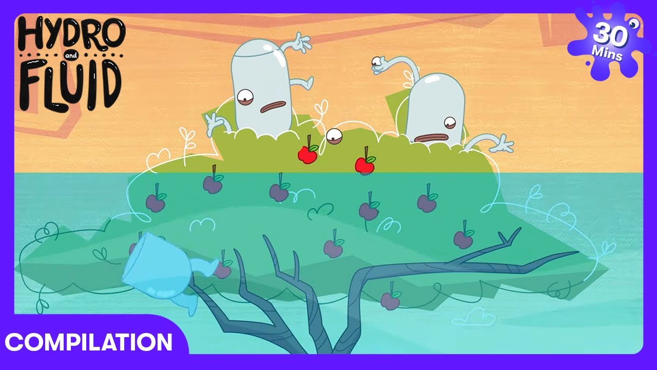Hydro and Fluid - Wet Gravity Fun! | Kids Cartoons | WildBrain Sunshine City