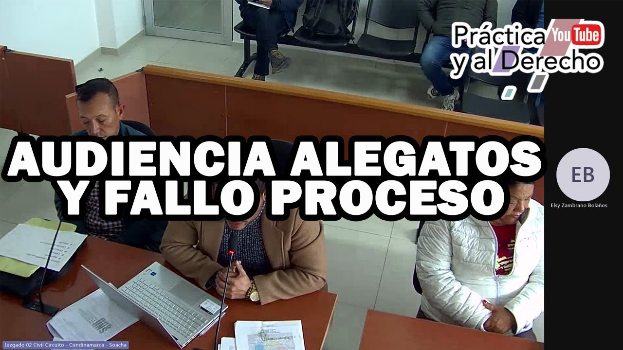 AUDIENCIA ALEGATOS Y FALLO PROCESO | CO | ABOGADOS