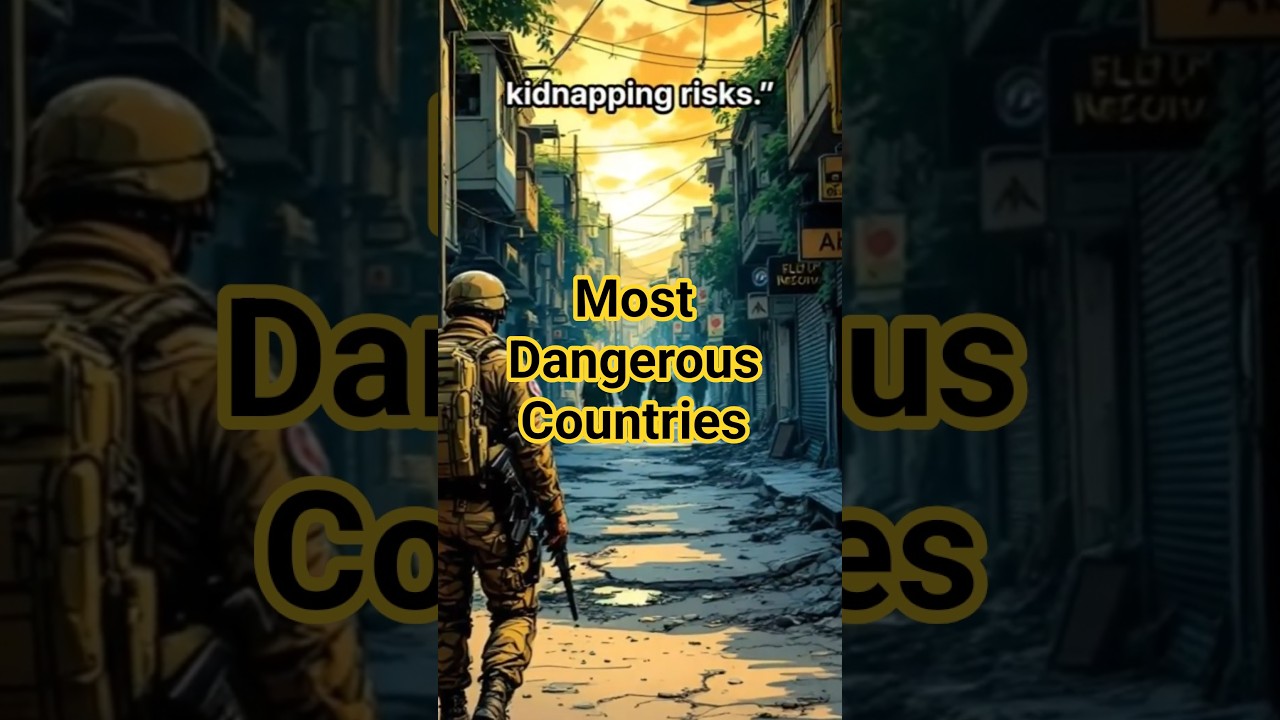 ⚠️ Top 30 Most Dangerous Countries in 2025 #travelwarning #shorts #travelsafety
