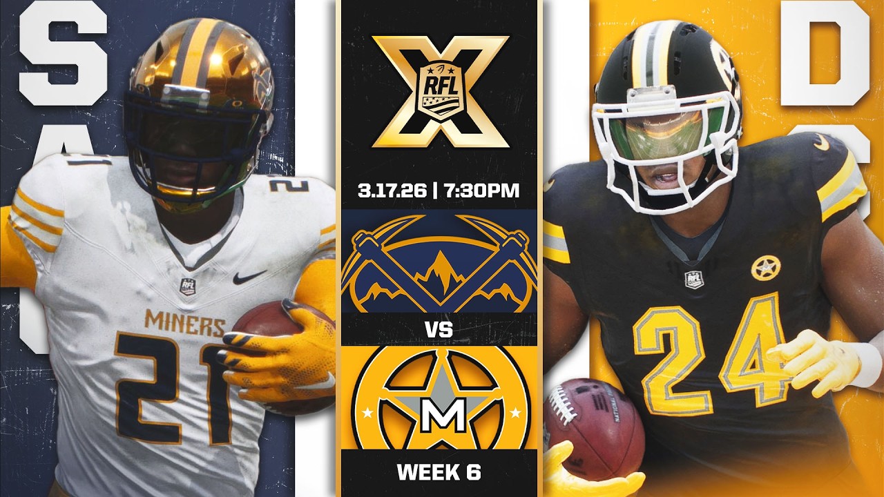 RFL Season X: Miners vs Marshals Week 6 | Madden 26 Teambuilder Franchise!