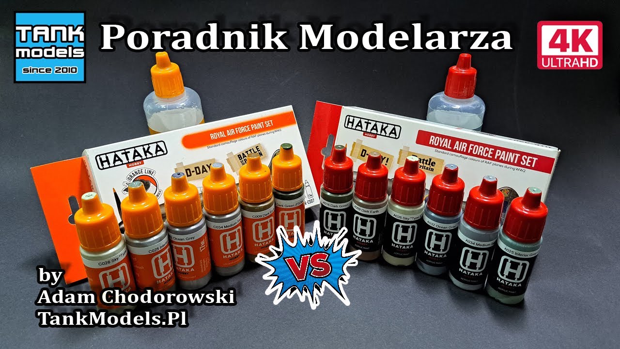 Poradnik Modelarski 23 - Porównanie Kolorów RED vs. ORANGE - HATAKA AS-07 / CS-07