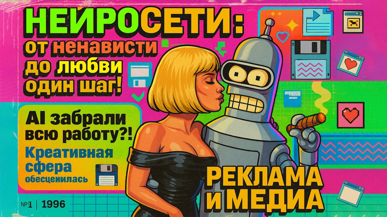 НЕЙРОСЕТИ : от ненависти до любви один шаг! AI забрали всю работу?! Креативная сфера обесценилась?