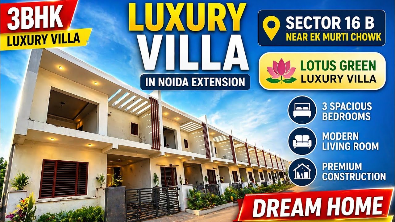 3bhk house in noida Extension | duplex villa in Greater noida West | 3 bhk luxury villa in noida