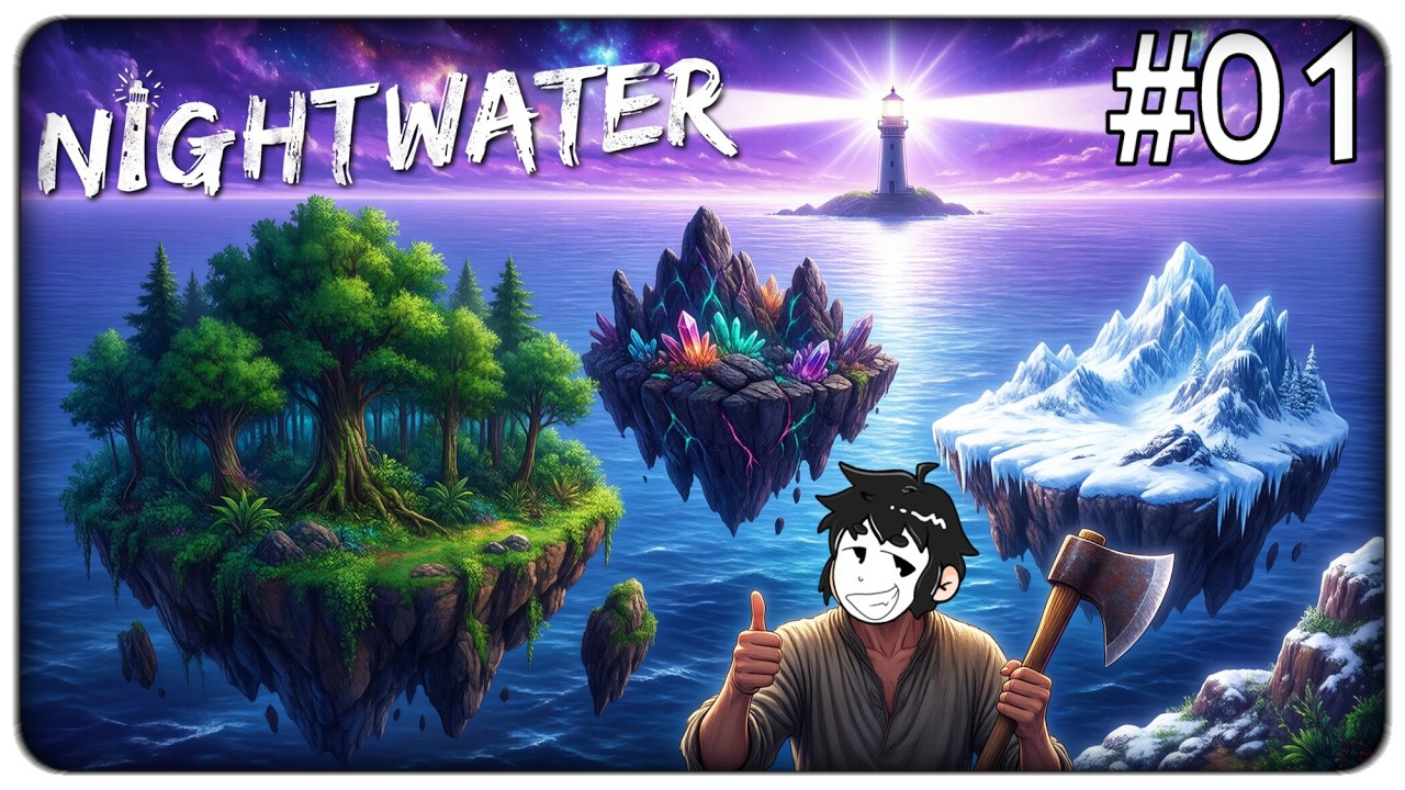 RICOSTRUIAMO I BIOMI DI UN MONDO MAGICO RACCOGLIENDO RISORSE E AUTOMATIZZANDO | NightWater - ep. 01