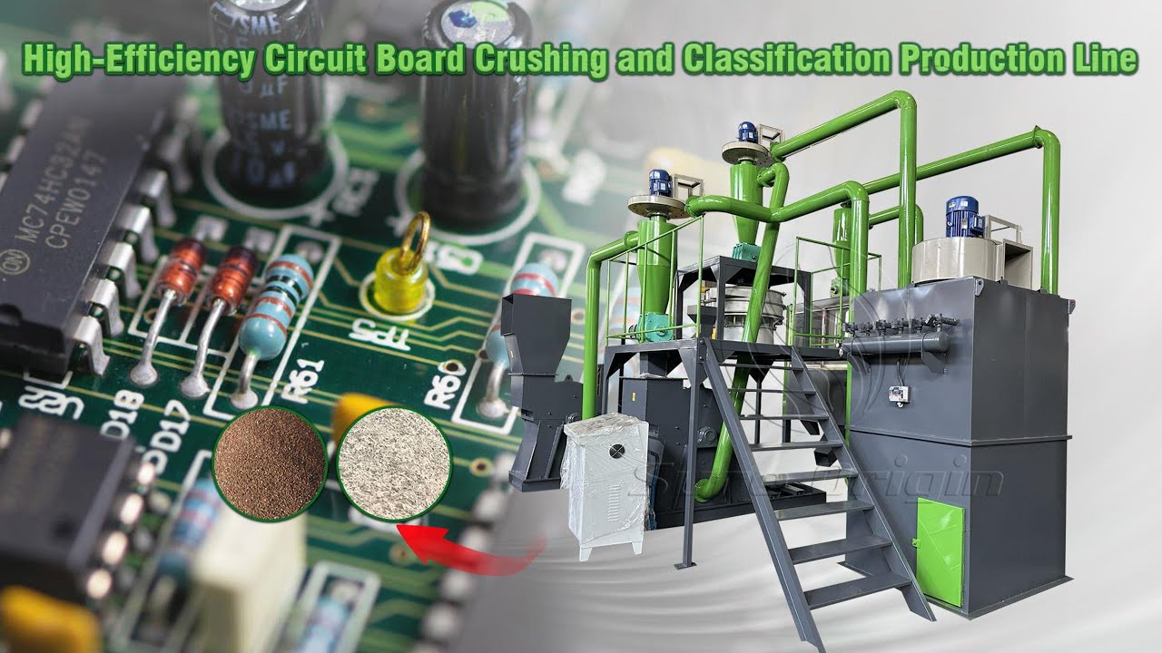 High Efficiency Circuit Board Crushing and Classification Production Line