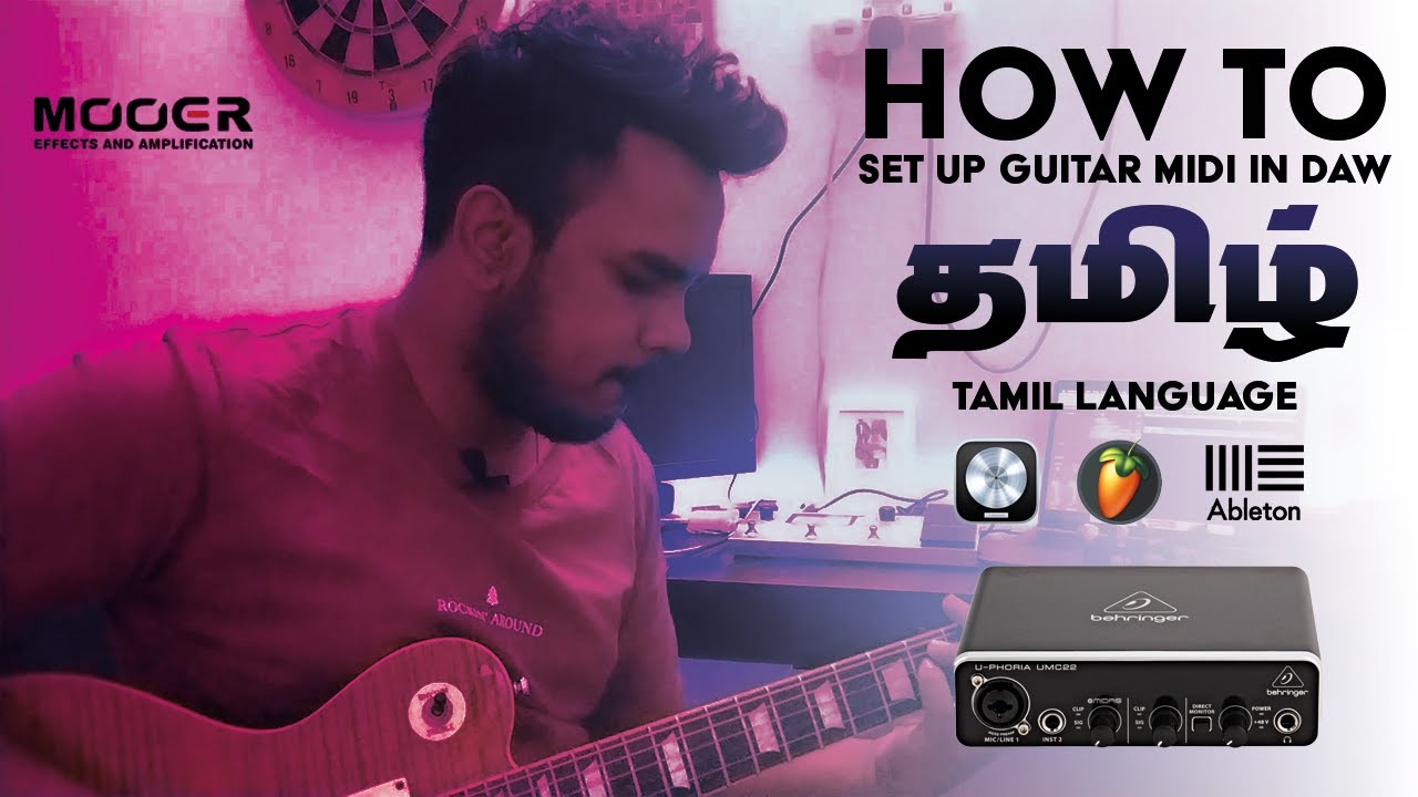 How to connect MIDI Guitar | Mooer GE 200 | behringer UMC22  | Tamil | 2024 | Aaronvijay