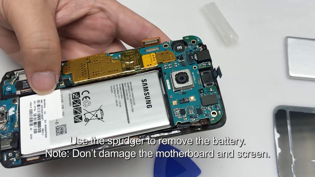 Samsung Galaxy S6 Edge Battery Replacement Guide - How to replace Galaxy S6 Edge battery - YONTEX