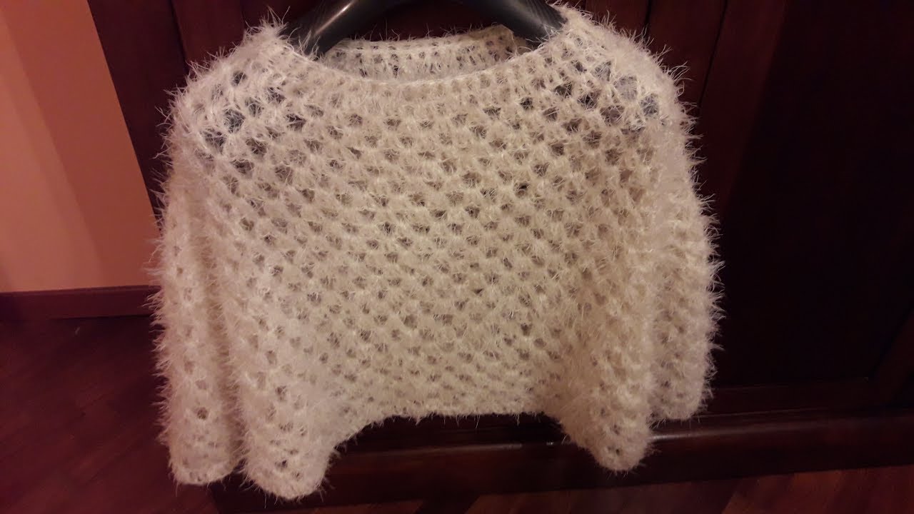 UNCINETTO - PONCHO PELLICCIA MOD.ANGELA