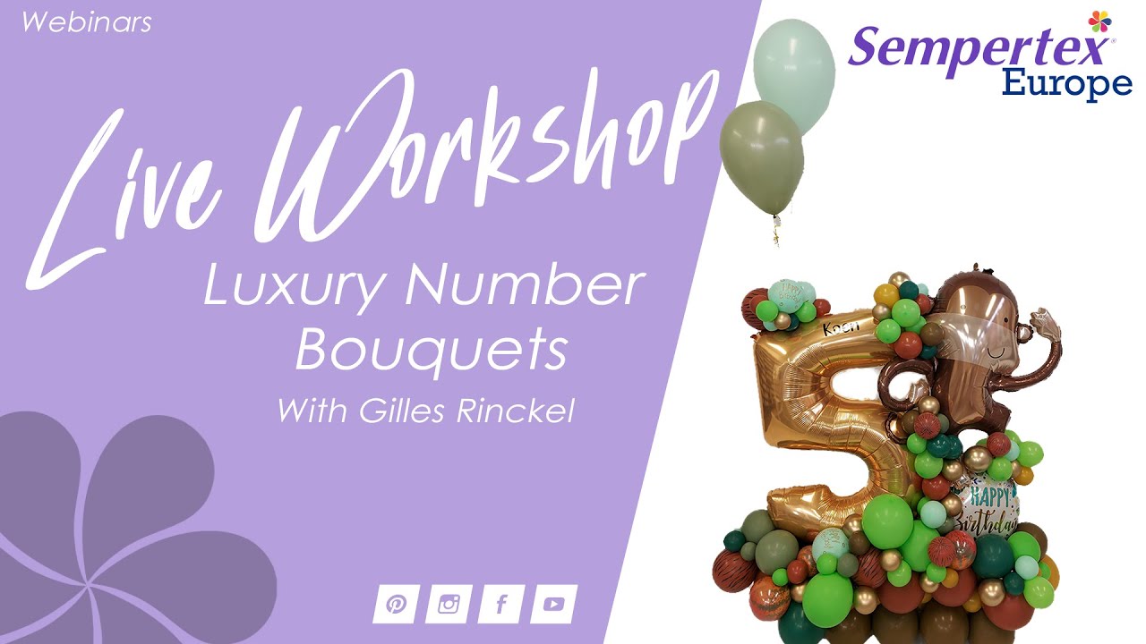 Luxury Number Bouquets | Balloon Tutorial | Live