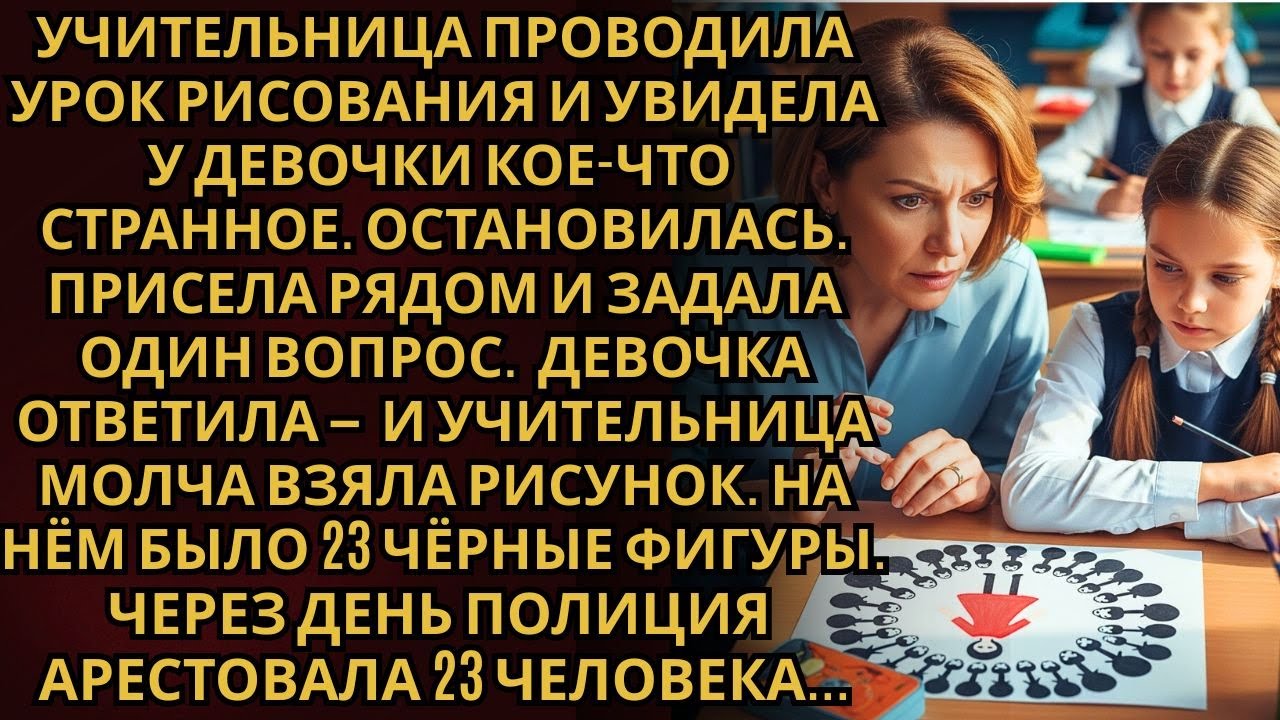 Учительница Увидела Странный Рисунок Девочки. Задала Один Вопрос — Через День Арестовали 23...