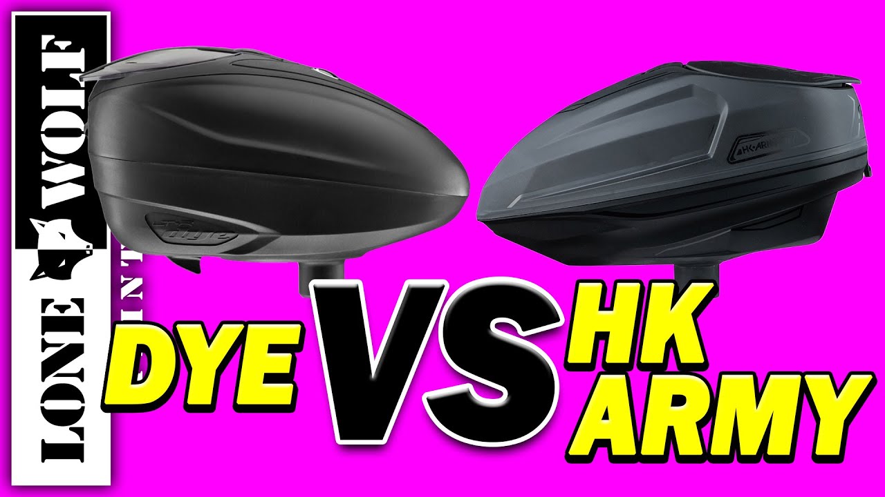 Сравнение HK Army Sonic и Dye LT-R Hopper | Пейнтбол Lone Wolf