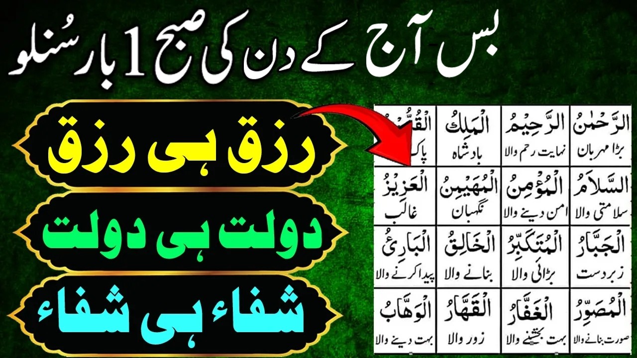 Aj Kay Din | Subha Ka Zikr | 1 Dafa Suno | Dolat Ka Samandar | Shifa Ka Khazana