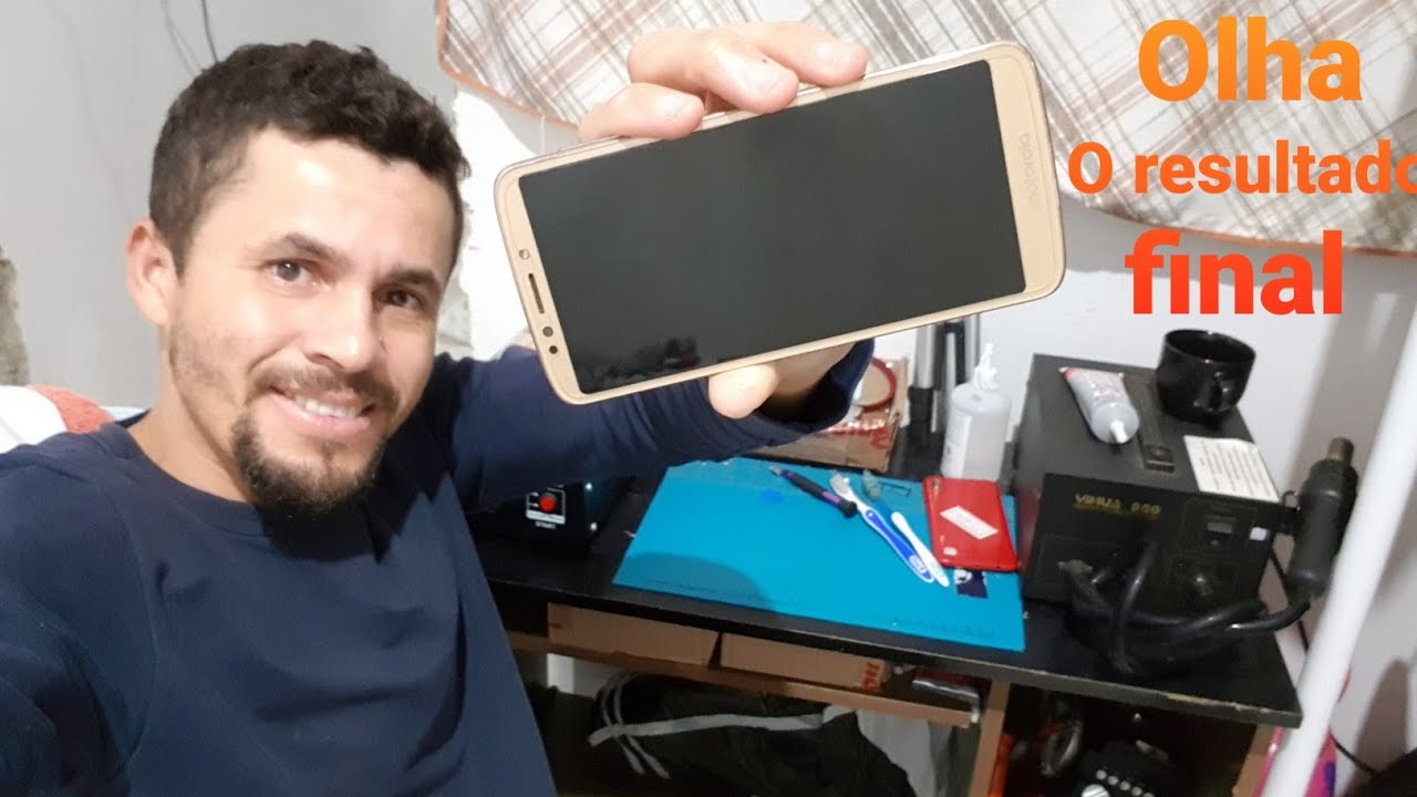 Como trocar a tela com aro do moto G6 play | Uil Cell