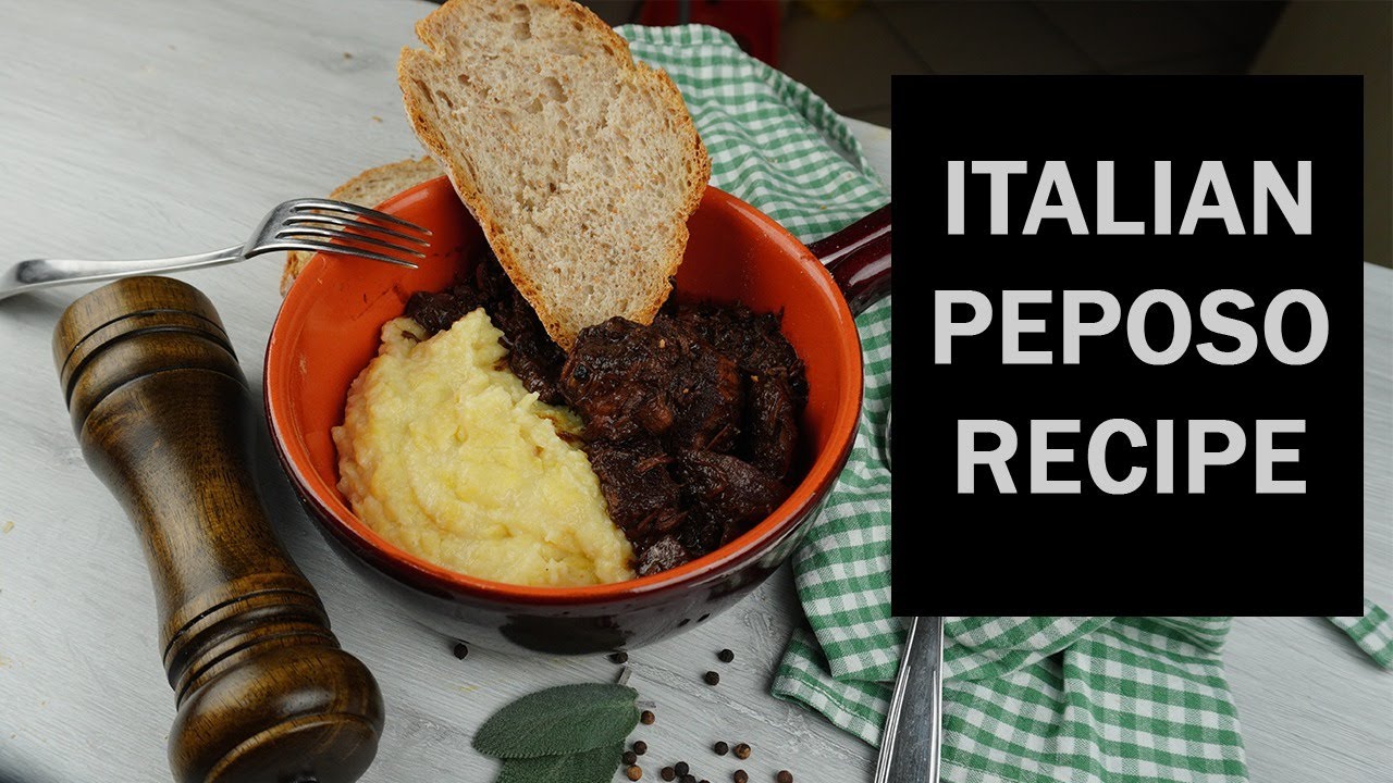 Peposo. a Traditional Tuscan Red Wine Beef Stew