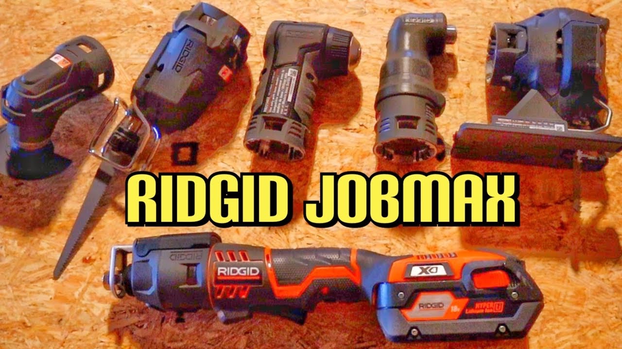 Ridgid Jobmax Multi Tool 18-Volt And Head Attachments Review
