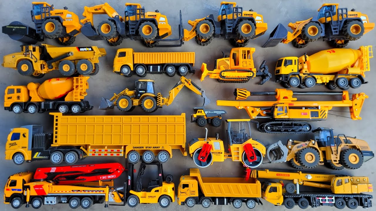 Dump Truck, Pump Truck, Mixer Truck, Road Roller, Crane Truck, Bulldozer, Loader, Forklift, Bor Pile