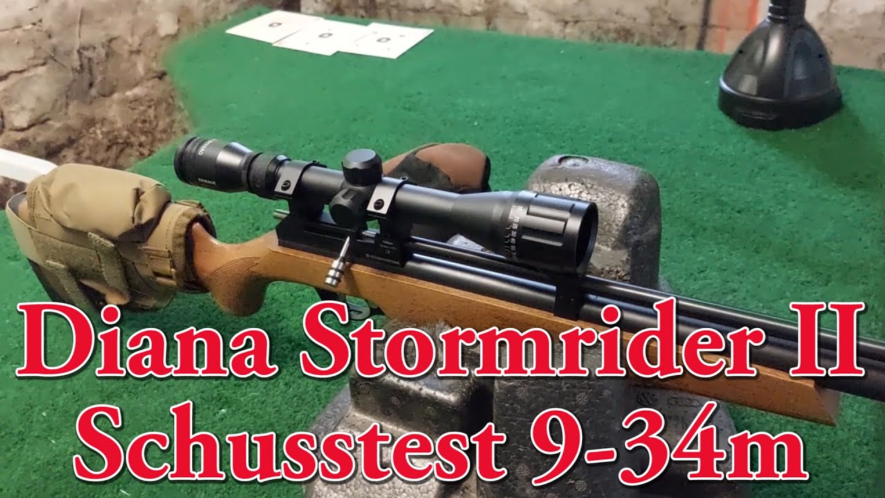 Diana Stormrider Gen 2 Schusstest 9 bis 34 m.H&N FTT 4,52mm #airgun  #rifle #airrifle