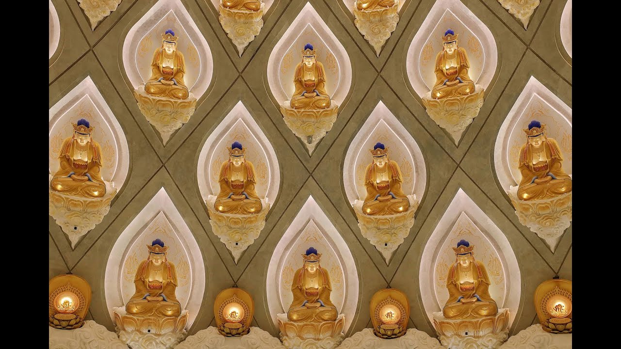 The Avalokiteśvara altar | A lighting project at Buddhist Holy Land | Mount Putuo, Zhejiang, China