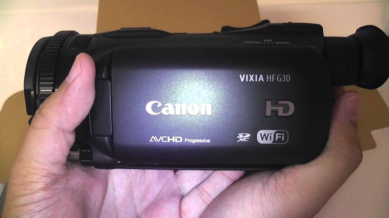 Canon Vixia HF G30 Unboxing