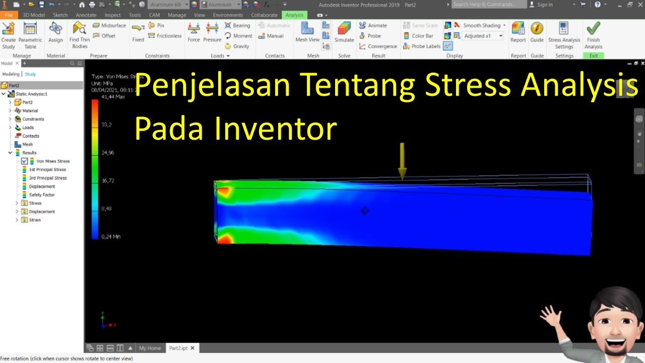 Penjelasan Tentang Stress Analysis Pada Autodesk Inventor Professional