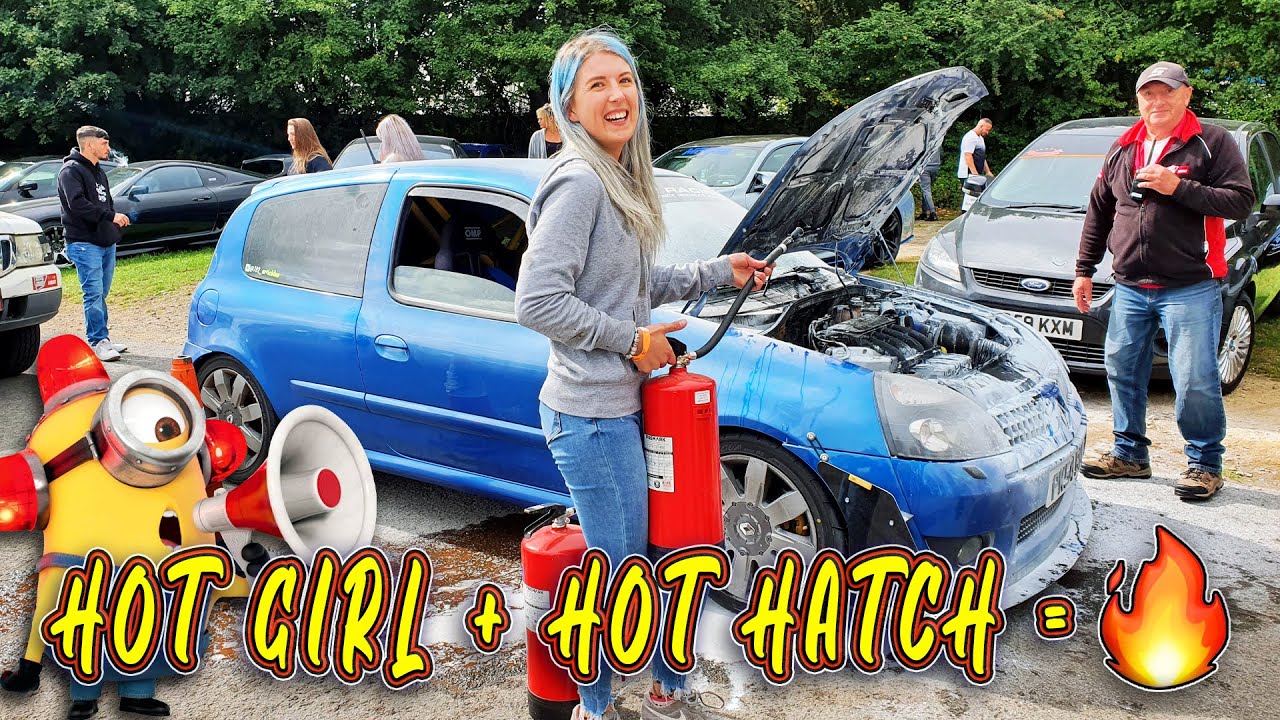 Hot Girl in Hot Hatch - Castle Combe Track Day Ends in Fire - Forge Action Day - Not Clickbait! 🔥🔥🔥
